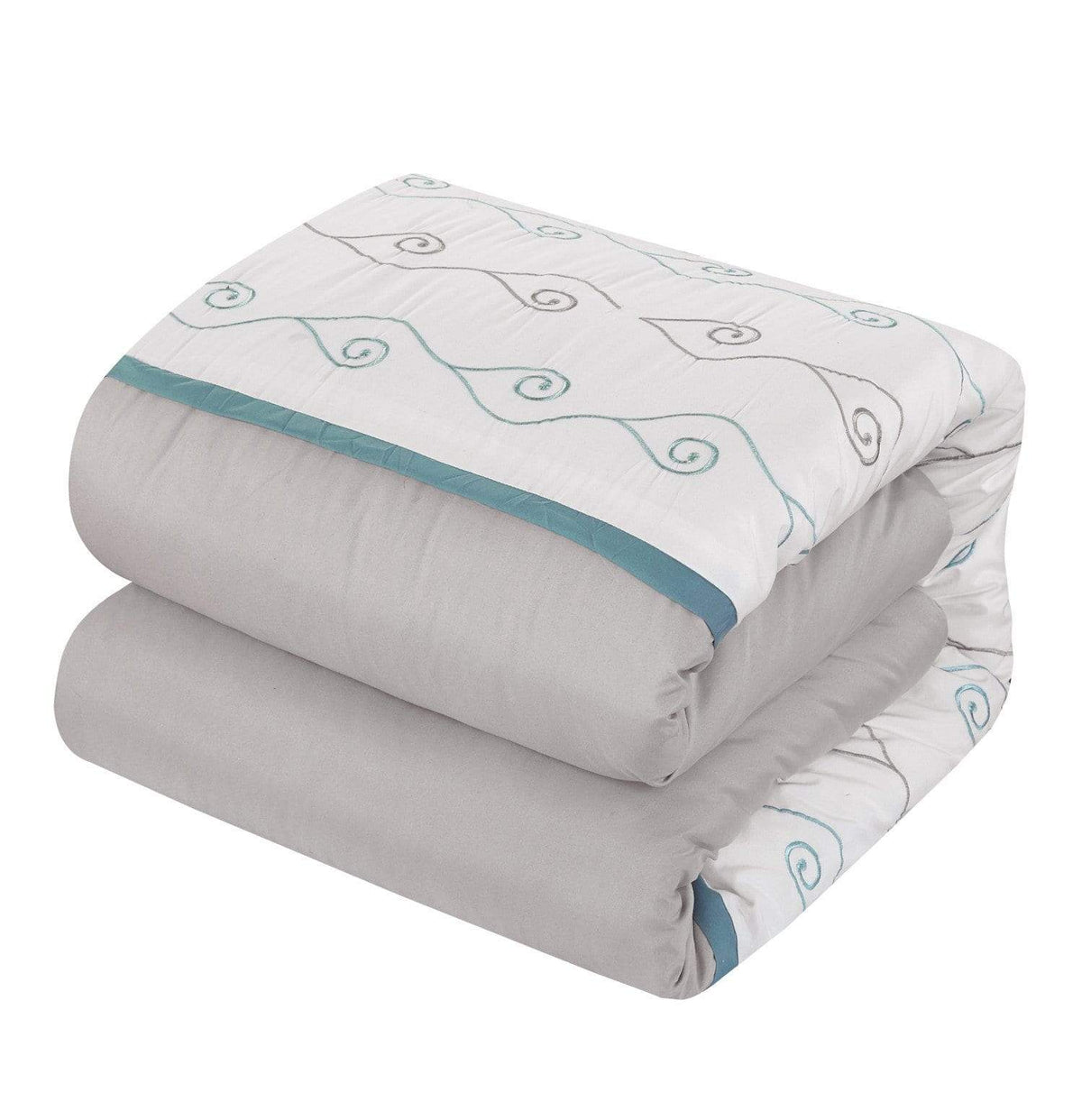 Chic Home Priston 6 Piece Embroidered Comforter Set 
