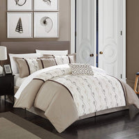 Chic Home Priston 6 Piece Embroidered Comforter Set 