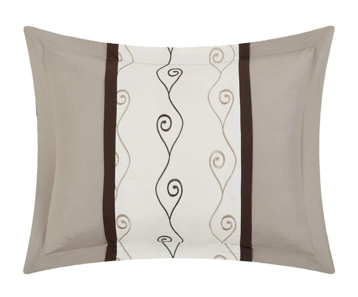 Chic Home Priston 6 Piece Embroidered Comforter Set 