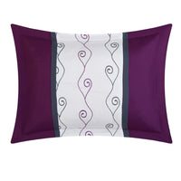 Chic Home Priston 6 Piece Embroidered Comforter Set 
