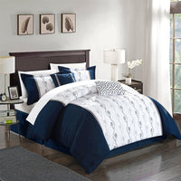 Chic Home Priston 6 Piece Embroidered Comforter Set 