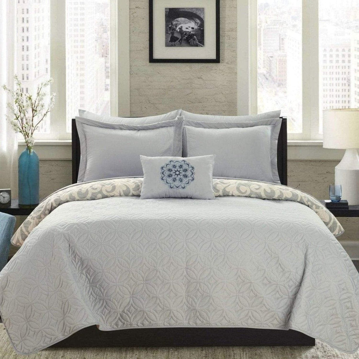 Chic Home Raina 4 Piece Boho Quilt Set 
