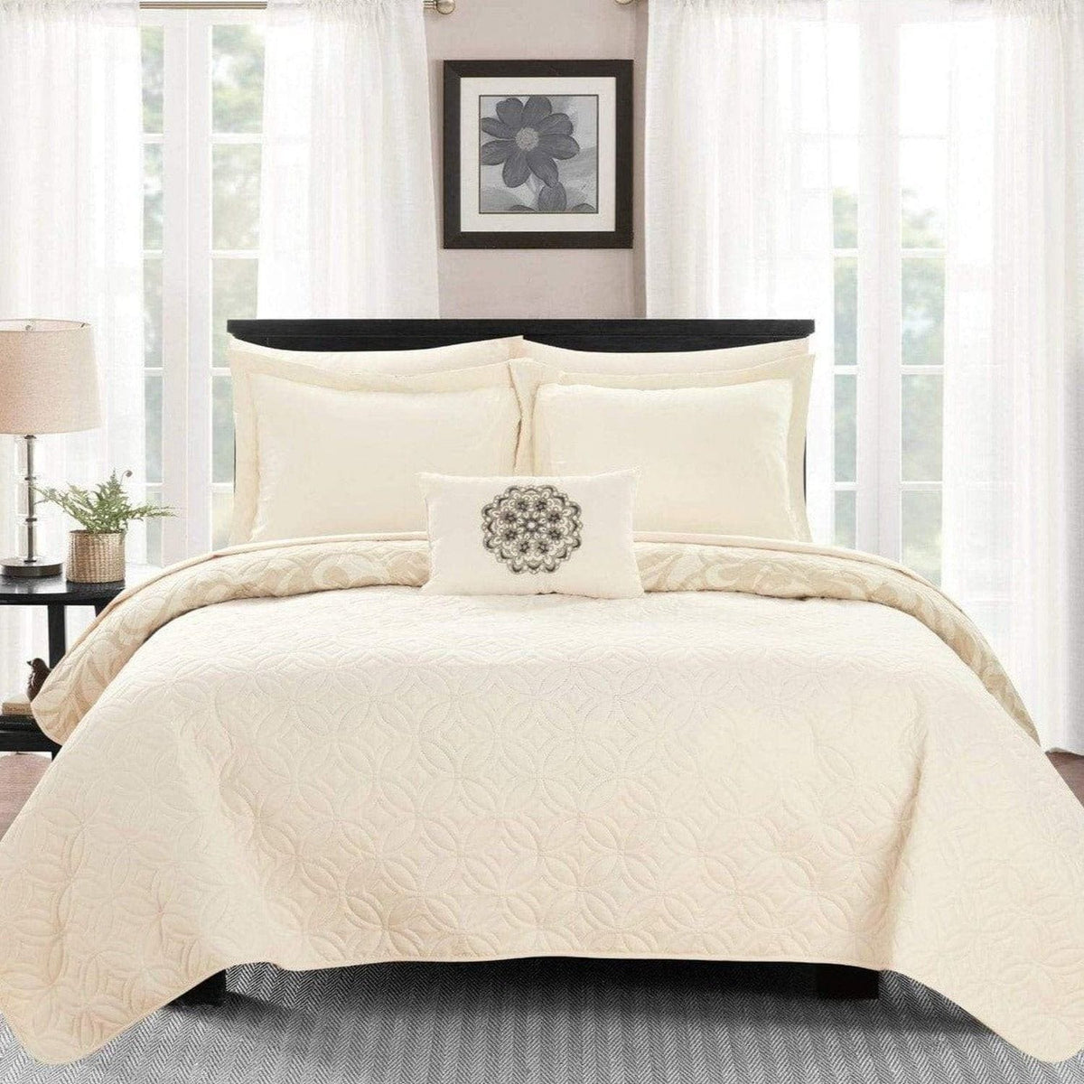 Chic Home Raina 4 Piece Boho Quilt Set 