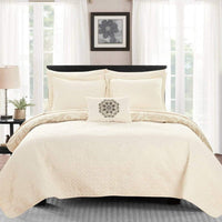 Chic Home Raina 4 Piece Boho Quilt Set 