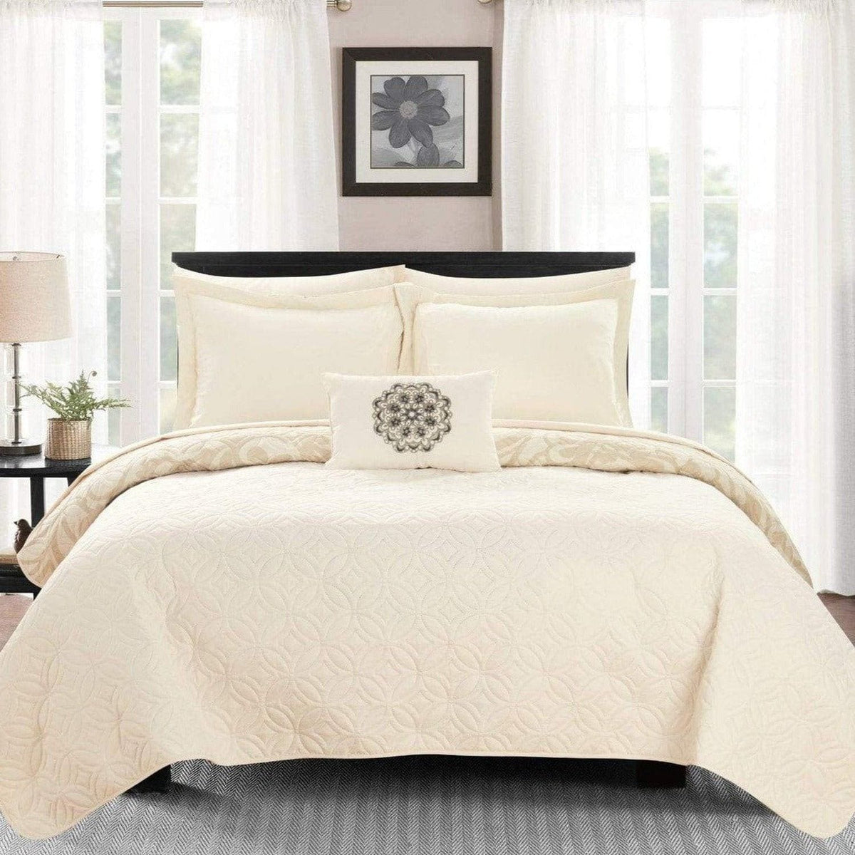 Chic Home Raina 8 Piece Boho Quilt Set 