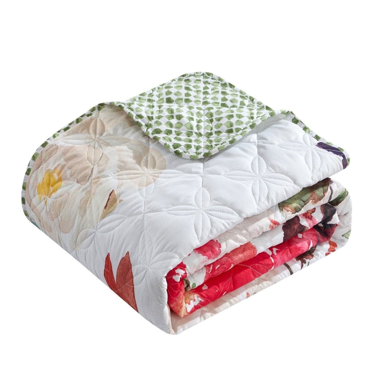 Chic Home Retsina 4 Piece Reversible Floral Quilt Set Bedding