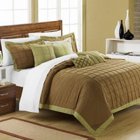 Chic Home Rhodes 12 Piece Pintuck Comforter Set Sage