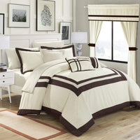 Chic Home Ritz 20 Piece Hotel Comforter Set Off White
