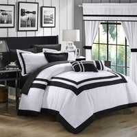 Chic Home Ritz 20 Piece Hotel Comforter Set White