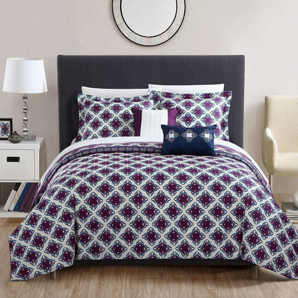 Chic Home Ronan 4 Piece Cotton Duvet Cover Set 