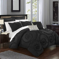 Chic Home Rosalia 7 Piece Floral Comforter Set 