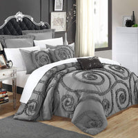 Chic Home Rosalia 7 Piece Floral Comforter Set 