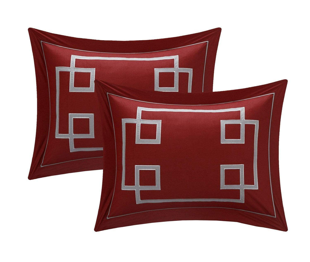 Chic Home Royalton 4 Piece Cotton Duvet Cover Set 