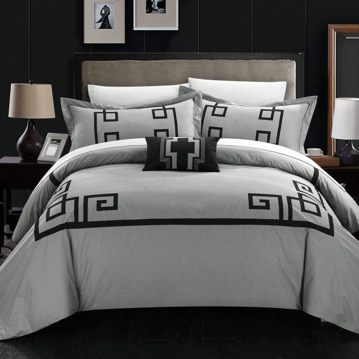 Chic Home Royalton 8 Piece Cotton Duvet Cover Set 