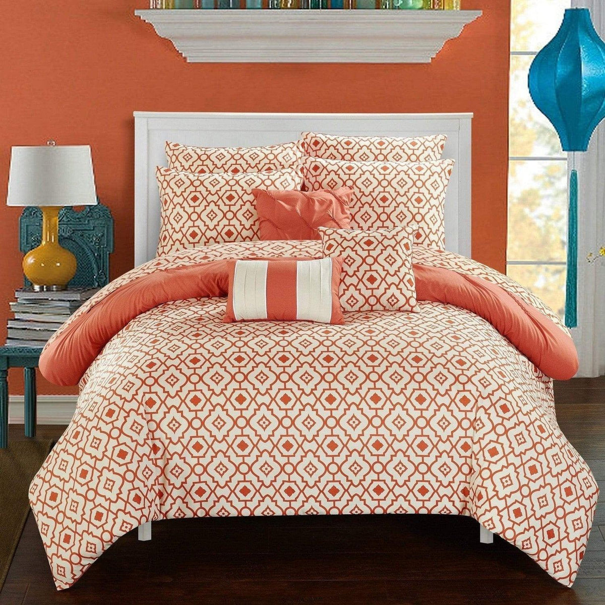 Chic Home Sabrina 10 Piece Reversible Comforter Set 