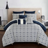 Chic Home Sabrina 10 Piece Reversible Comforter Set 