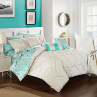 Chic Home Sabrina 10 Piece Reversible Comforter Set Grey
