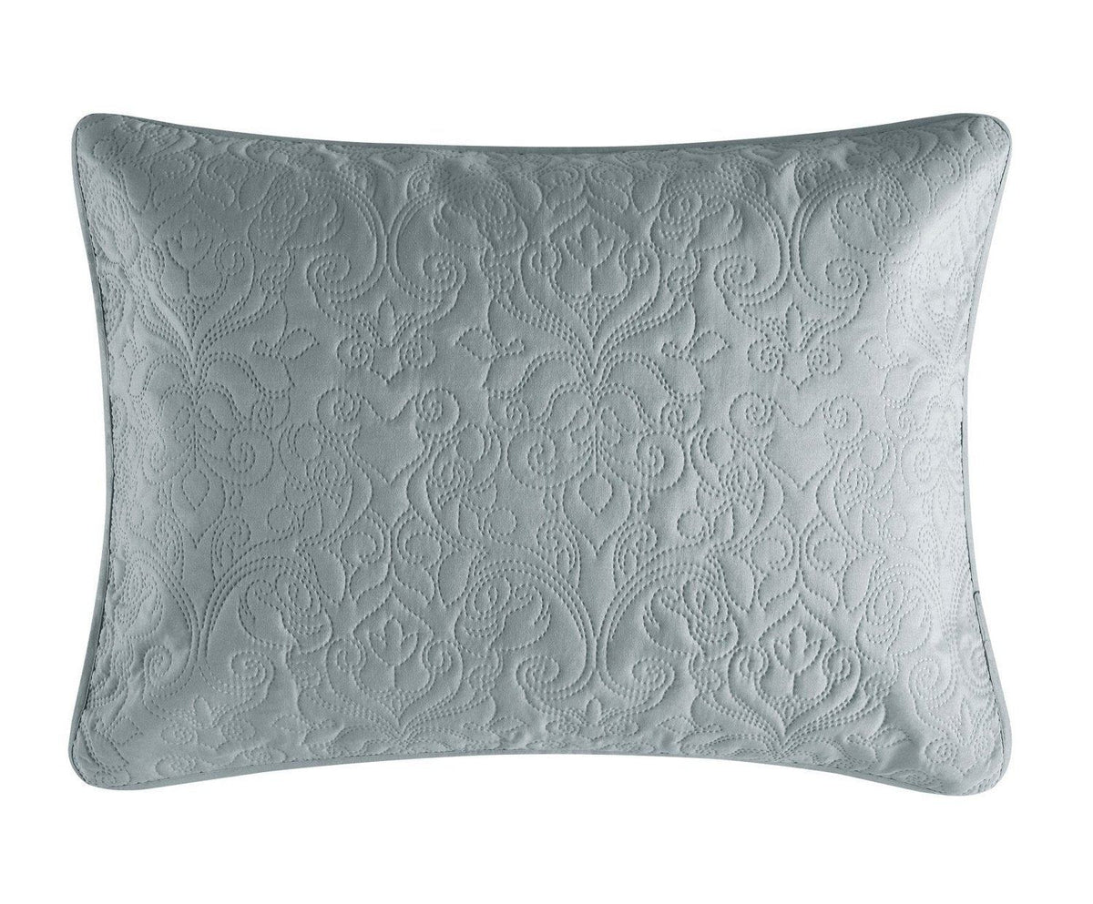 Chic Home Sachi 3 Piece Floral Quilt Set-Grey