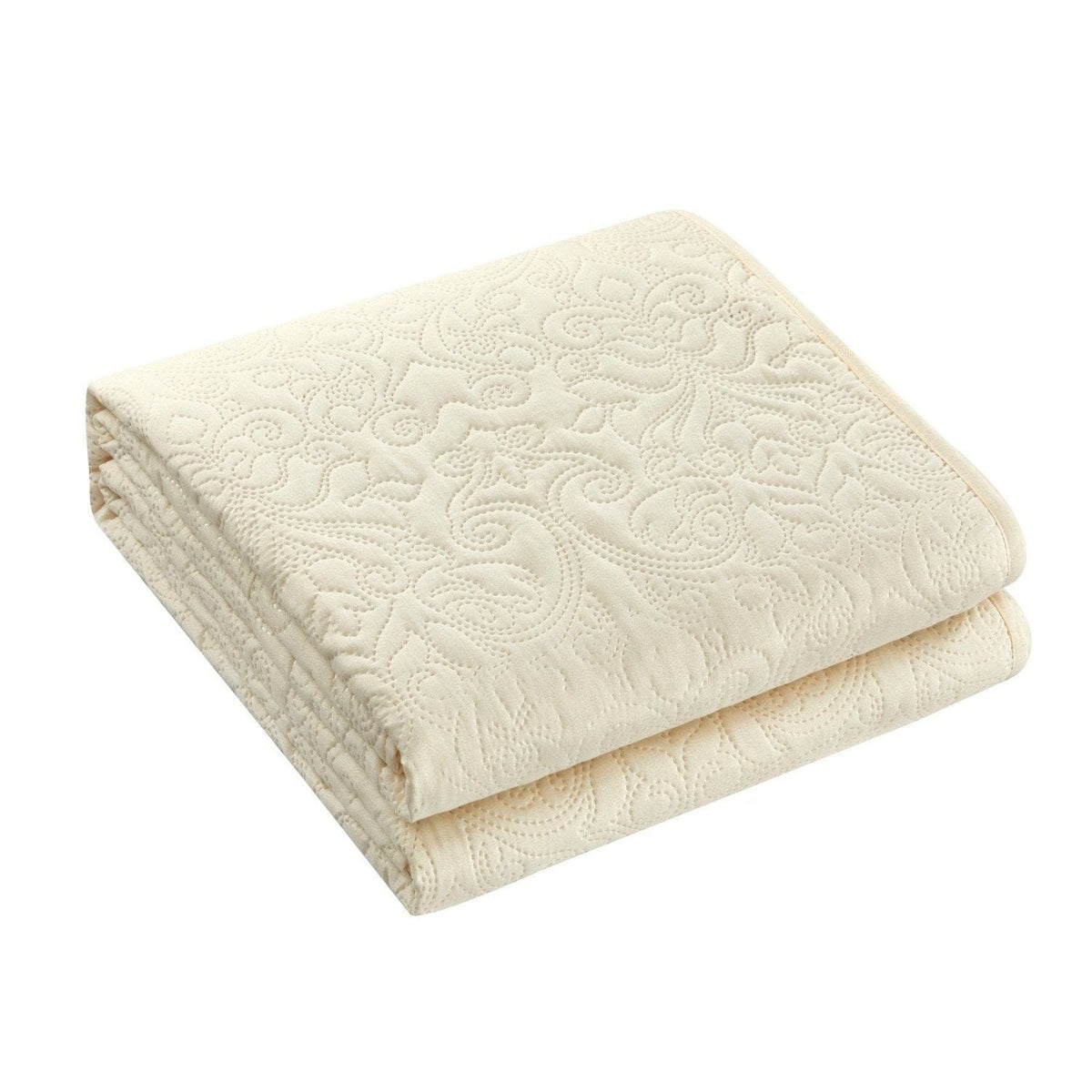 Chic Home Sachi 3 Piece Floral Quilt Set-Beige