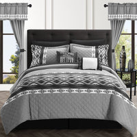 Chic Home Safforn 20 Piece Striped Comforter Set 