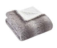 Chic Home Sanda Throw Blanket Cozy Super Soft Ultra Plush Decorative Shaggy Faux Fur Sherpa Lined 