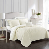 Chic Home Shalya 4 Piece Stitched Quilt Set 