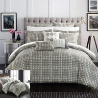 Chic Home Sicily 12 Piece Jacquard Comforter Set 