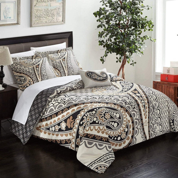 Chic Home Soliel 4 Piece Boho Duvet Cover Set Queen