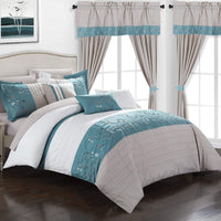 Chic Home Sonita 20 Piece Floral Comforter Set 