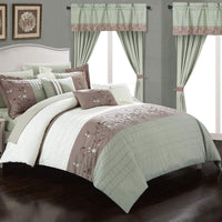 Chic Home Sonita 20 Piece Floral Comforter Set 