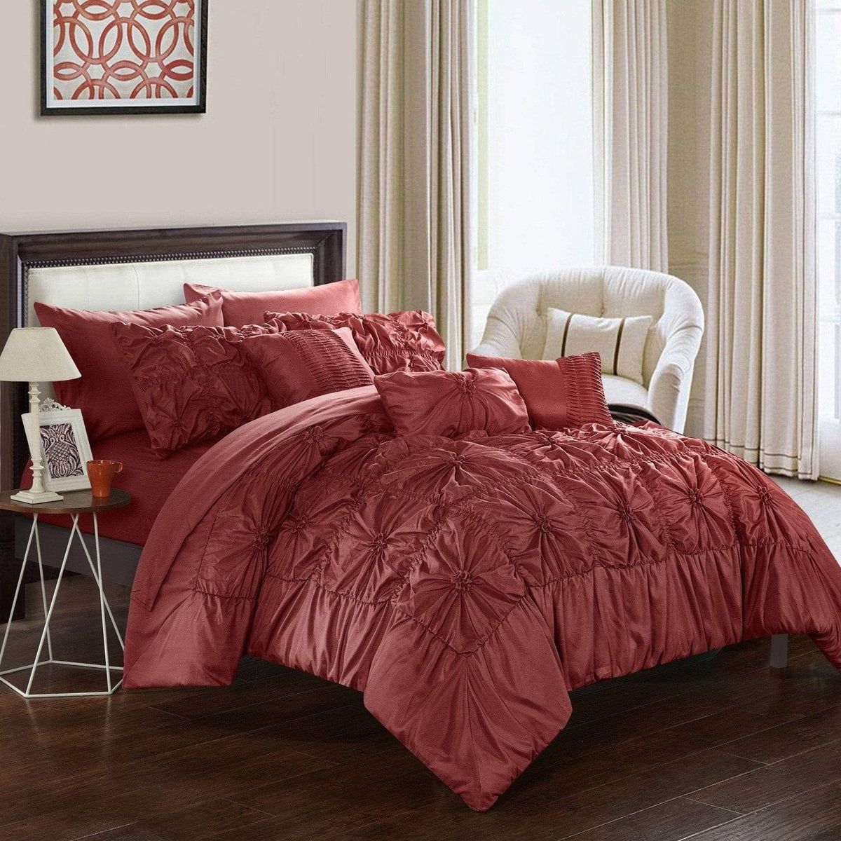 Chic Home Springfield 10 Piece Floral Comforter Set 