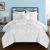 Chic Home Springfield 10 Piece Floral Comforter Set White