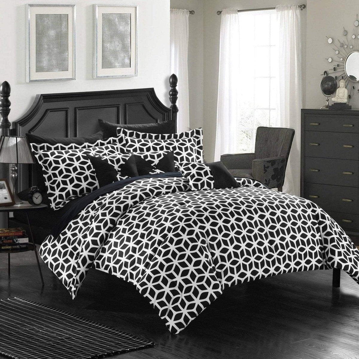 Chic Home Stefanie 10 Piece Reversible Comforter Set 