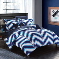 Chic Home Surfer 10 Piece Reversible Comforter Set 