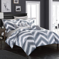 Chic Home Surfer 10 Piece Reversible Comforter Set 