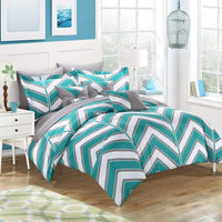 Chic Home Surfer 10 Piece Reversible Comforter Set 