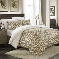 Chic Home Talia 3 Piece Reversible Duvet Cover Set 