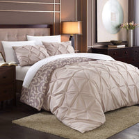 Chic Home Talia 3 Piece Reversible Duvet Cover Set Plum