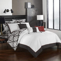 Chic Home Tania 10 Piece Reversible Comforter Set Grey