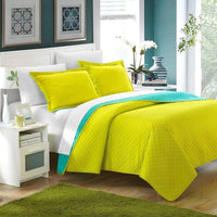 Chic Home Teresa 3 Piece Reversible Quilt Set 