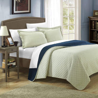 Chic Home Teresa 3 Piece Reversible Quilt Set 
