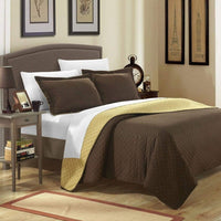 Chic Home Teresa 3 Piece Reversible Quilt Set 