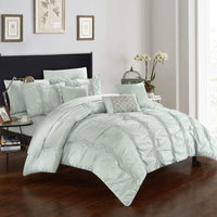 Chic Home Tori 10 Piece Pinch Pleat Comforter Set 