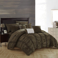 Chic Home Tori 10 Piece Pinch Pleat Comforter Set 