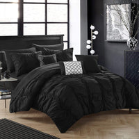 Chic Home Tori 10 Piece Pinch Pleat Comforter Set 