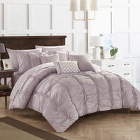 Chic Home Tori 10 Piece Pinch Pleat Comforter Set 