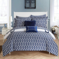 Chic Home Trace 9 Piece Reversible Comforter Set 