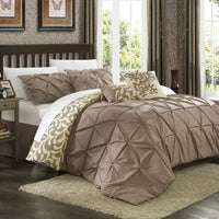 Chic Home Trenton 11 Piece Reversible Comforter Set Taupe