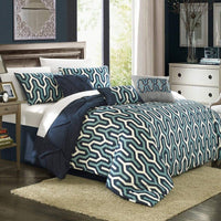 Chic Home Trenton 7 Piece Reversible Comforter Set 