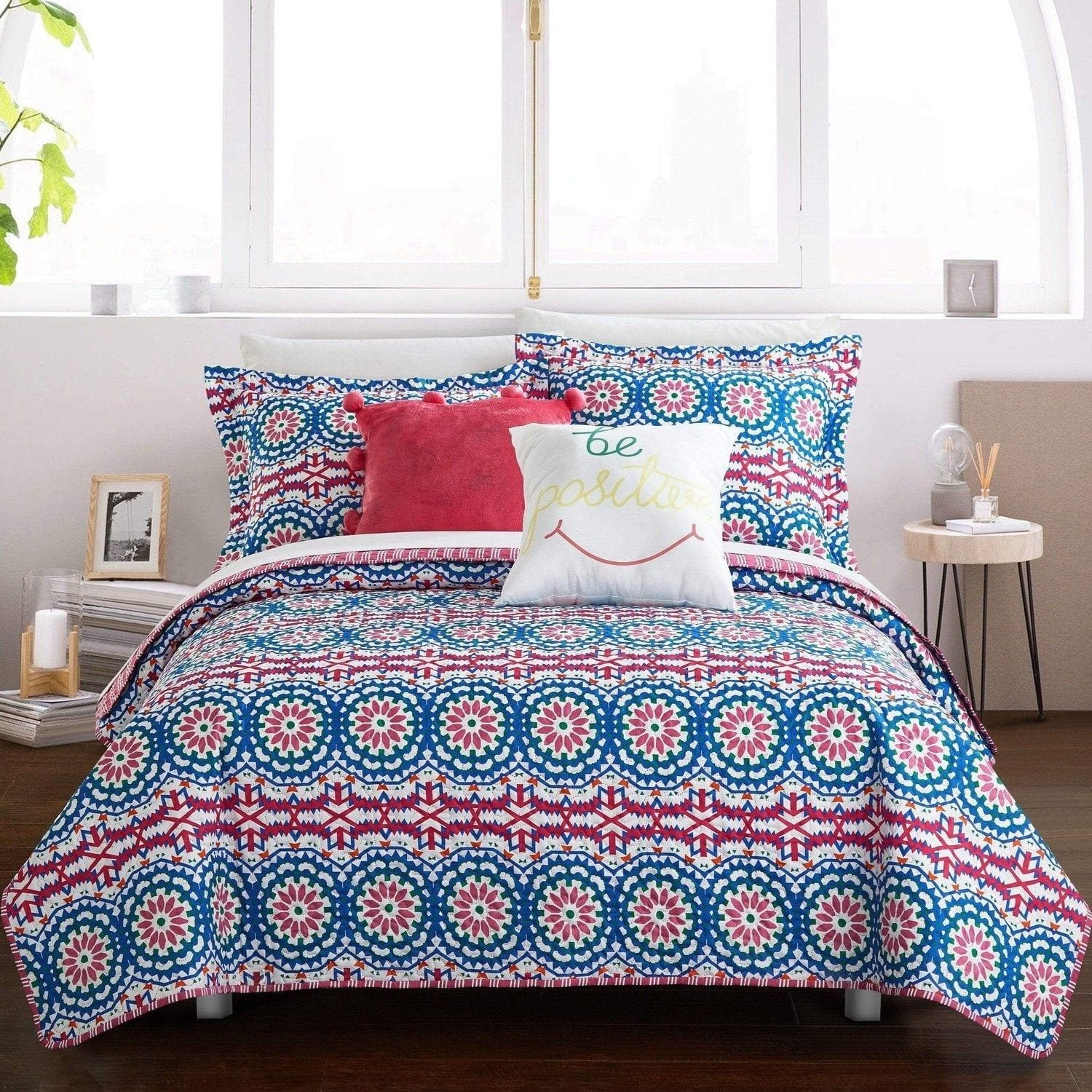 chic home Tristan 5 Piece Boho Quilt Set